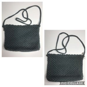 The Sak grey crochet crossbody bag purse
